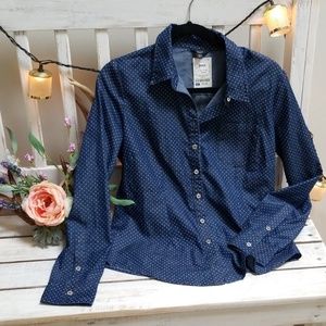 BNWT Guess Denim button down
